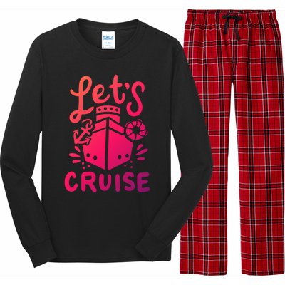 Cruise Ship Cruising Boating Sailing Yacht Captain Summer Gift Long Sleeve Pajama Set