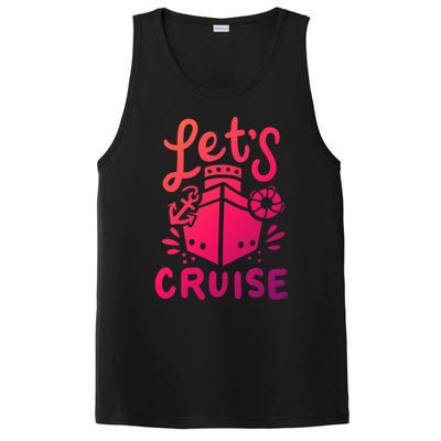 Cruise Ship Cruising Boating Sailing Yacht Captain Summer Gift PosiCharge Competitor Tank