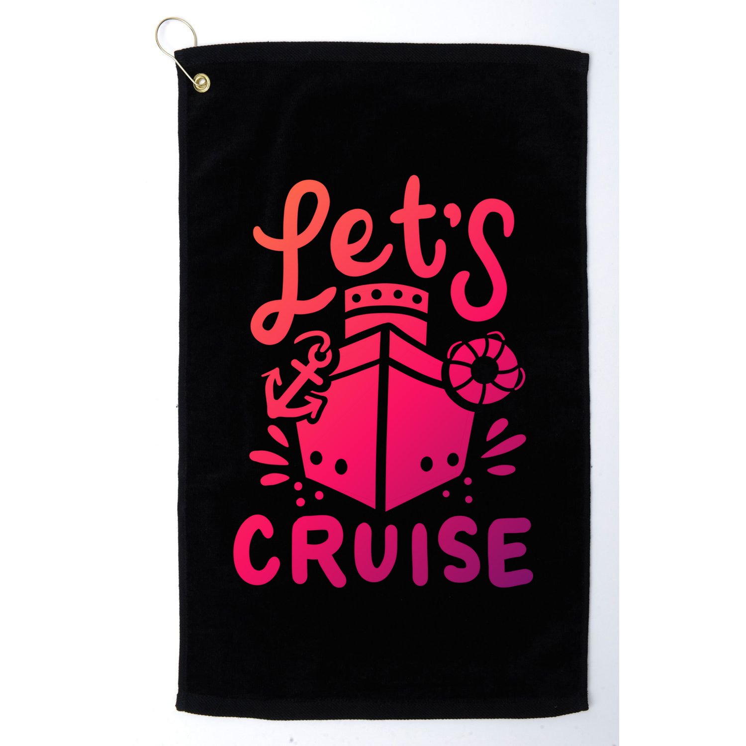Cruise Ship Cruising Boating Sailing Yacht Captain Summer Gift Golf Towel