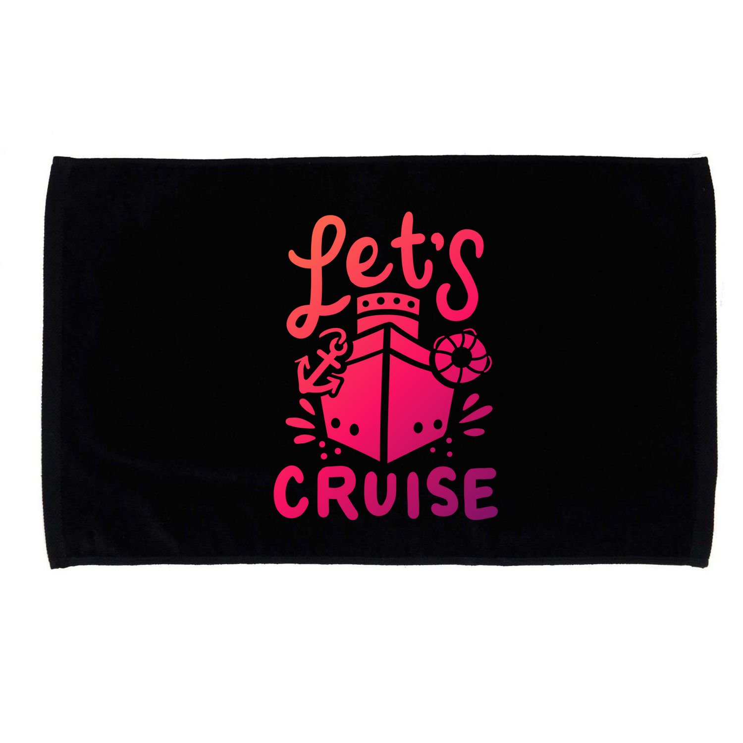 Cruise Ship Cruising Boating Sailing Yacht Captain Summer Gift Microfiber Hand Towel