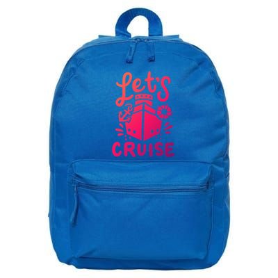 Cruise Ship Cruising Boating Sailing Yacht Captain Summer Gift 16 in Basic Backpack