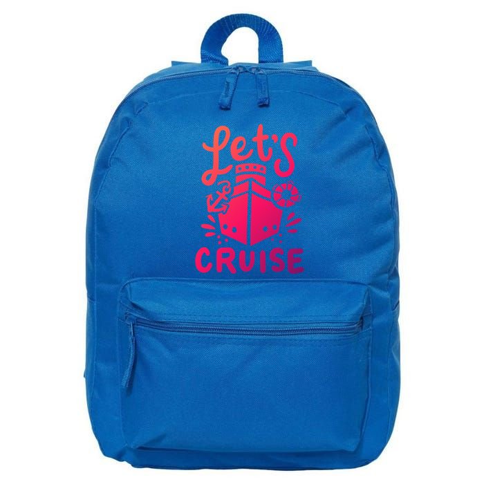 Cruise Ship Cruising Boating Sailing Yacht Captain Summer Gift 16 in Basic Backpack