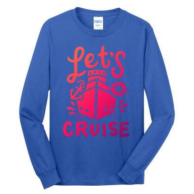 Cruise Ship Cruising Boating Sailing Yacht Captain Summer Gift Tall Long Sleeve T-Shirt