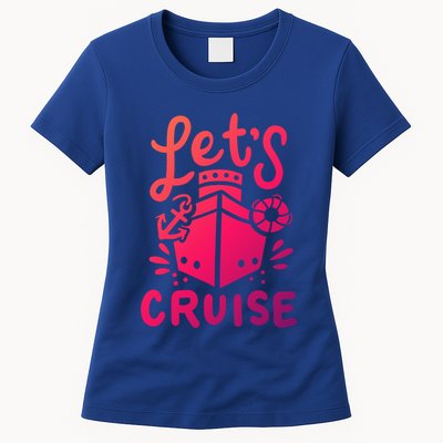 Cruise Ship Cruising Boating Sailing Yacht Captain Summer Gift Womens T-Shirt
