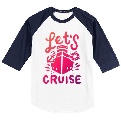 Cruise Ship Cruising Boating Sailing Yacht Captain Summer Gift Baseball Sleeve Shirt