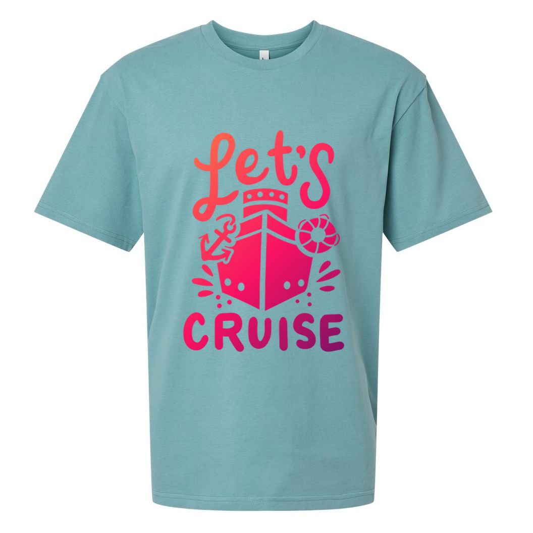 Cruise Ship Cruising Boating Sailing Yacht Captain Summer Gift Sueded Cloud Jersey T-Shirt