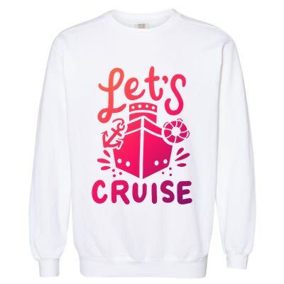 Cruise Ship Cruising Boating Sailing Yacht Captain Summer Gift Garment-Dyed Sweatshirt