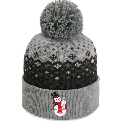 Christmas Snowman The Baniff Cuffed Pom Beanie