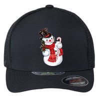 Christmas Snowman Flexfit Unipanel Trucker Cap