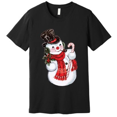 Christmas Snowman Premium T-Shirt