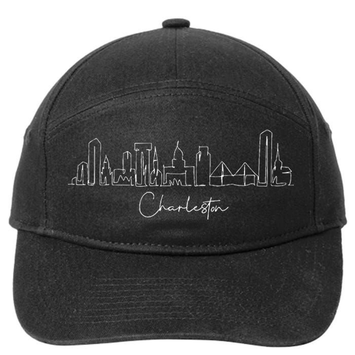 City Skyline Charleston South Carolina 7-Panel Snapback Hat