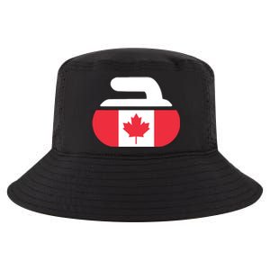 Curling Stone Canada Curler Canadian Flag Curling Cool Comfort Performance Bucket Hat