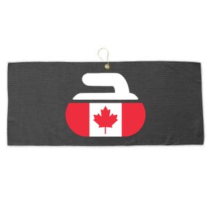 Curling Stone Canada Curler Canadian Flag Curling Large Microfiber Waffle Golf Towel