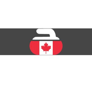 Curling Stone Canada Curler Canadian Flag Curling Bumper Sticker