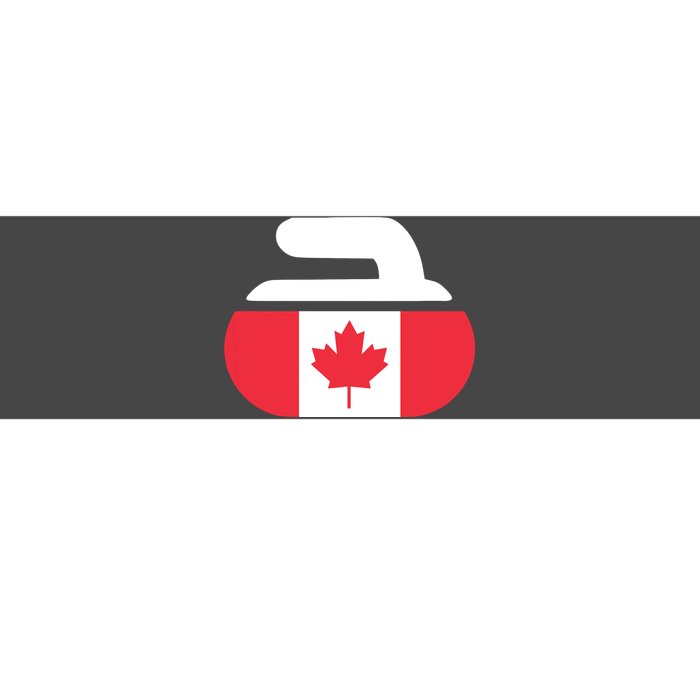 Curling Stone Canada Curler Canadian Flag Curling Bumper Sticker