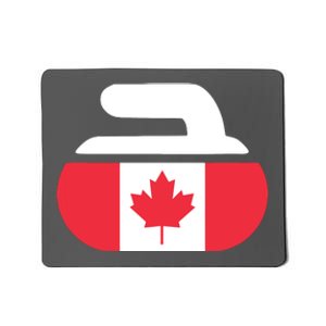 Curling Stone Canada Curler Canadian Flag Curling Mousepad