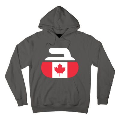 Curling Stone Canada Curler Canadian Flag Curling Tall Hoodie