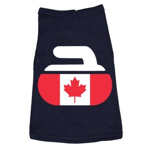 Curling Stone Canada Curler Canadian Flag Curling Doggie Tank