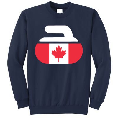 Curling Stone Canada Curler Canadian Flag Curling Sweatshirt