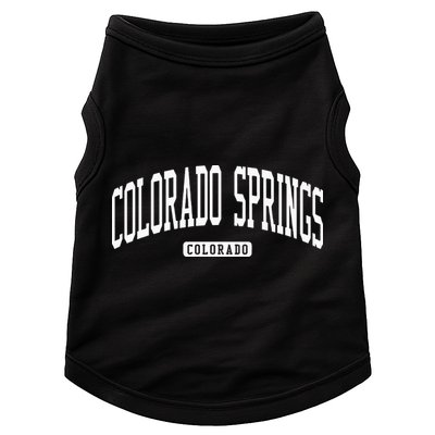 Colorado Springs Colorado CO College University Style Doggie Tank
