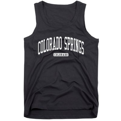 Colorado Springs Colorado CO College University Style Tank Top