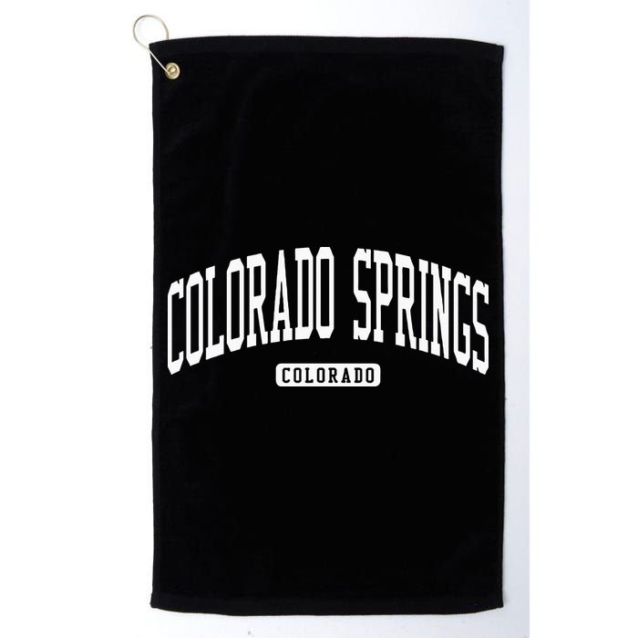 Colorado Springs Colorado CO College University Style Golf Towel