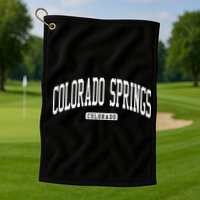 Colorado Springs Colorado CO College University Style Golf Towel
