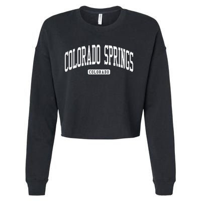 Colorado Springs Colorado CO College University Style Cropped Pullover Crew