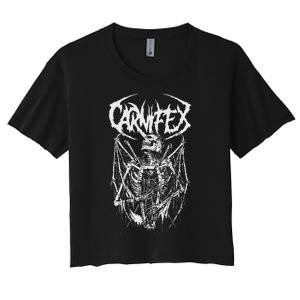 Carnifex Skull Coffin Women's Crop Top Tee