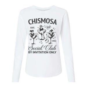 Chismosa Social Club Latina Mexicana Funny Hispanic Women Womens Cotton Relaxed Long Sleeve T-Shirt