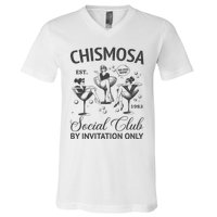 Chismosa Social Club Latina Mexicana Funny Hispanic Women V-Neck T-Shirt