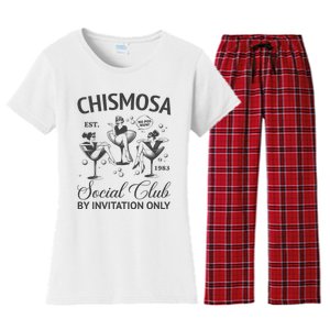 Chismosa Social Club Latina Mexicana Funny Hispanic Women Women's Flannel Pajama Set