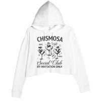 Chismosa Social Club Latina Mexicana Funny Hispanic Women Crop Fleece Hoodie