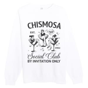 Chismosa Social Club Latina Mexicana Funny Hispanic Women Premium Crewneck Sweatshirt