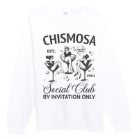 Chismosa Social Club Latina Mexicana Funny Hispanic Women Premium Crewneck Sweatshirt