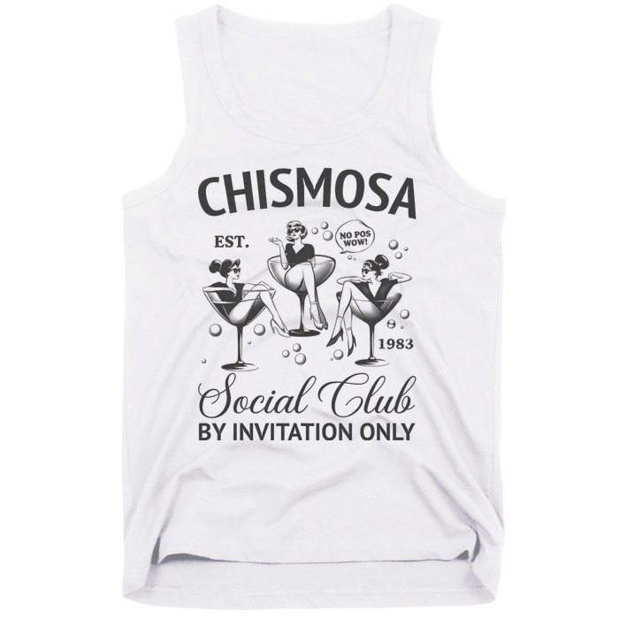 Chismosa Social Club Latina Mexicana Funny Hispanic Women Tank Top