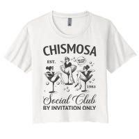 Chismosa Social Club Latina Mexicana Funny Hispanic Women Women's Crop Top Tee