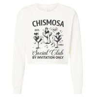 Chismosa Social Club Latina Mexicana Funny Hispanic Women Cropped Pullover Crew