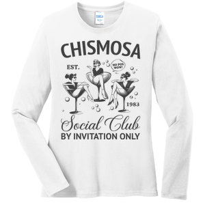 Chismosa Social Club Latina Mexicana Funny Hispanic Women Ladies Long Sleeve Shirt