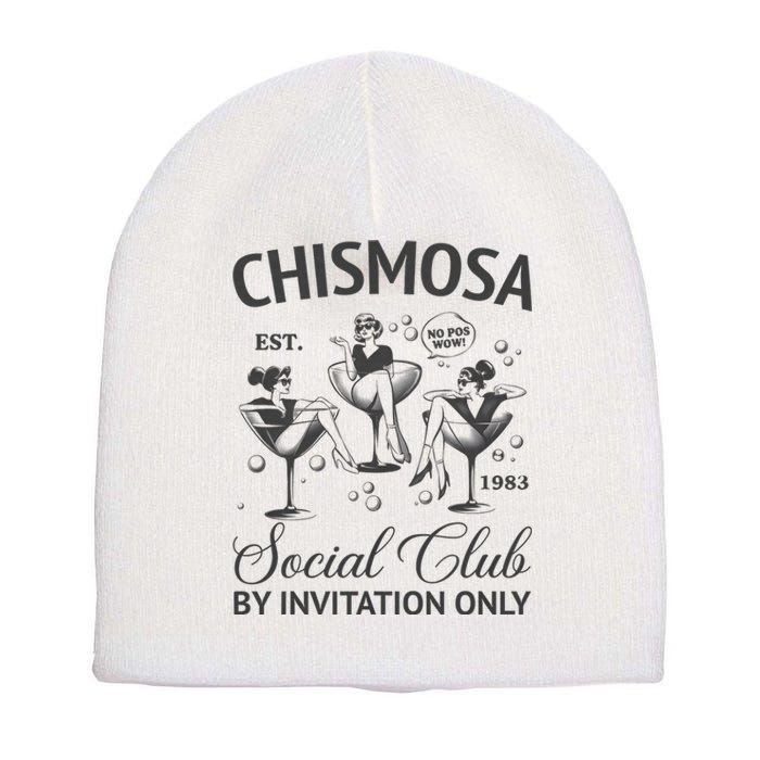 Chismosa Social Club Latina Mexicana Funny Hispanic Women Short Acrylic Beanie