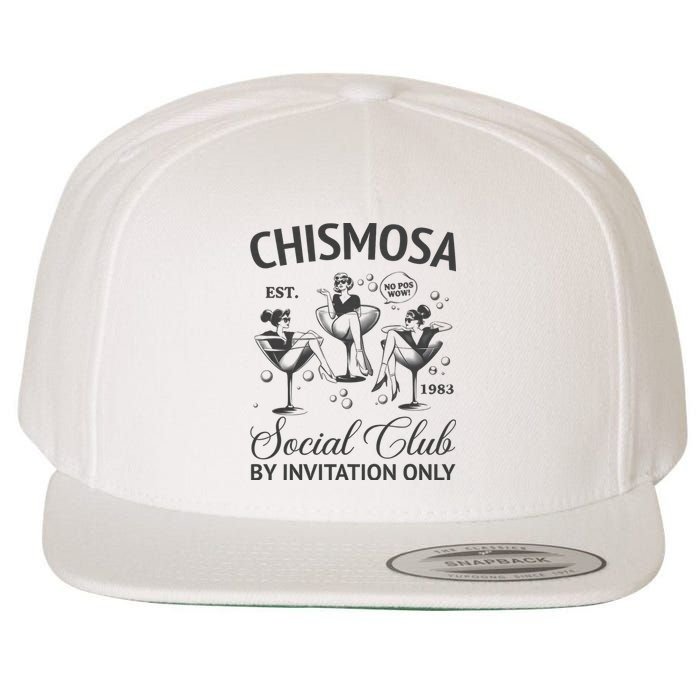 Chismosa Social Club Latina Mexicana Funny Hispanic Women Wool Snapback Cap