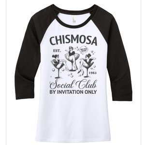 Chismosa Social Club Latina Mexicana Funny Hispanic Women Women's Tri-Blend 3/4-Sleeve Raglan Shirt