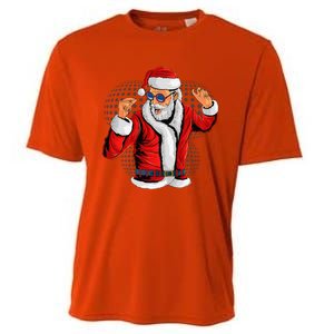 Cool Santa Claus Christmas Party Outfit Funny And Funny Cooling Performance Crew T-Shirt