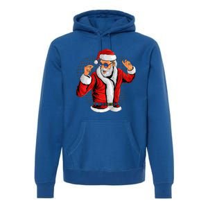 Cool Santa Claus Christmas Party Outfit Funny And Funny Premium Hoodie