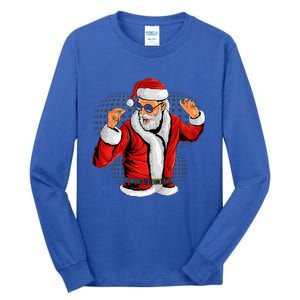 Cool Santa Claus Christmas Party Outfit Funny And Funny Tall Long Sleeve T-Shirt