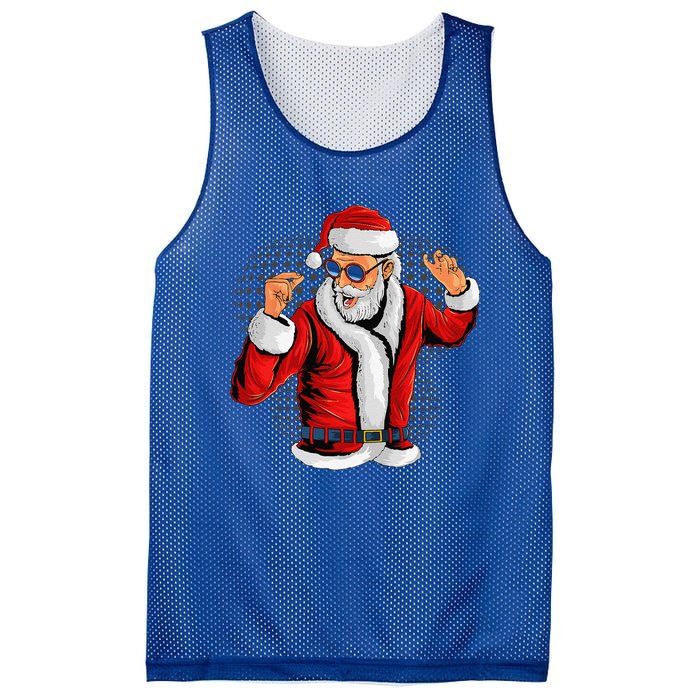 Cool Santa Claus Christmas Party Outfit Funny And Funny Mesh Reversible Basketball Jersey Tank