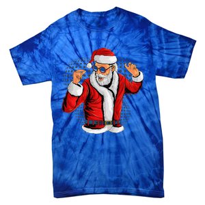 Cool Santa Claus Christmas Party Outfit Funny And Funny Tie-Dye T-Shirt