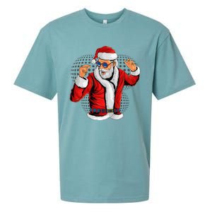 Cool Santa Claus Christmas Party Outfit Funny And Funny Sueded Cloud Jersey T-Shirt