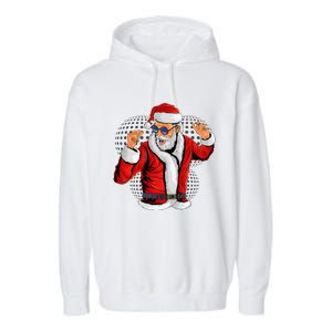 Cool Santa Claus Christmas Party Outfit Funny And Funny Garment-Dyed Fleece Hoodie