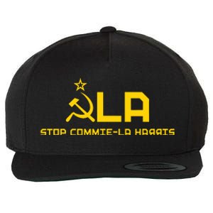 Commiela Stop Commiela Harris Stop Kamala Trump 2024 Wool Snapback Cap